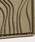 Frame detail (side) of FeltArt 'Naturale' in the color olive mist.