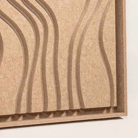 Frame detail (side) of FeltArt 'Naturale' in the color pale sand.