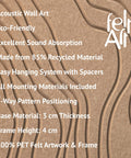 Key features of FeltArt 'Naturale' in the color soft dune.