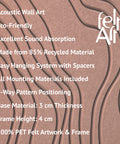 Key features of FeltArt 'Naturale' in the color terra bloom.
