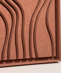 Frame detail (side) of FeltArt 'Naturale' in the color terra bloom.