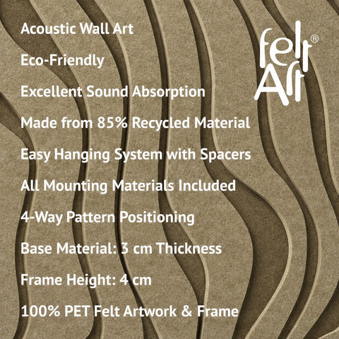 Key features of FeltArt 'Oasis' in the color olive mist.