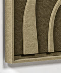 Frame detail (front) of FeltArt 'Oasis' in the color olive mist.