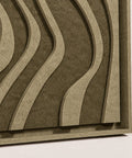 Frame detail (side) of FeltArt 'Oasis' in the color olive mist.