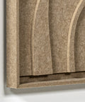 Frame detail (front) of FeltArt 'Oasis' in the color pale sand.