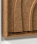 Frame detail (front) of FeltArt 'Oasis' in the color soft dune.