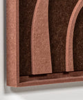 Frame detail (front) of FeltArt 'Oasis' in the color terra bloom.