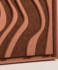 Frame detail (side) of FeltArt 'Oasis' in the color terra bloom.