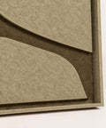Frame detail (side) of FeltArt 'Serene' in the color olive mist.