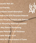 Key features of FeltArt 'Serene' in the color soft dune.