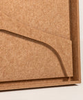 Frame detail (side) of FeltArt 'Serene' in the color soft dune.