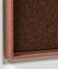 Frame detail (front) of FeltArt 'Serene' in the color terra bloom.