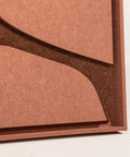 Frame detail (side) of FeltArt 'Serene' in the color terra bloom.