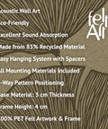 Key features of FeltArt 'Verdure' in the color olive mist.