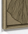 Frame detail (front) of FeltArt 'Verdure' in the color olive mist.