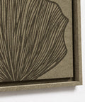 Frame detail (side) of FeltArt 'Verdure' in the color olive mist.