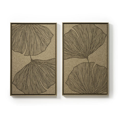 Front view of FeltArt 'Verdure' in the color olive mist, 70x110.