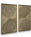 Side view of FeltArt 'Verdure' in the color olive mist, 70x110.