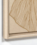 Frame detail (front) of FeltArt 'Verdure' in the color pale sand.