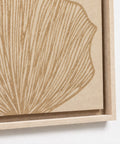 Frame detail (side) of FeltArt 'Verdure' in the color pale sand.