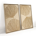 FeltArt 'Verdure' in the color pale sand, 70x110.