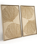 FeltArt 'Verdure' in the color pale sand, 70x110.