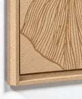 Frame detail (front) of FeltArt 'Verdure' in the color soft dune.