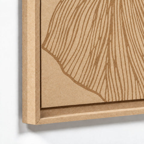 Frame detail (front) of FeltArt 'Verdure' in the color soft dune.
