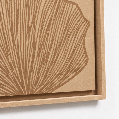 Frame detail (side) of FeltArt 'Verdure' in the color soft dune.