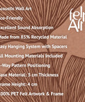 Key features of FeltArt 'Verdure' in the color terra bloom.