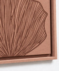 Frame detail (side) of FeltArt 'Verdure' in the color terra bloom.