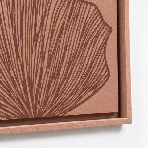 Frame detail (side) of FeltArt 'Verdure' in the color terra bloom.
