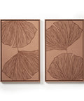 Front view of FeltArt 'Verdure' in the color terra bloom, 70x110.