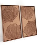 FeltArt 'Verdure' in the color terra bloom, 70x110.