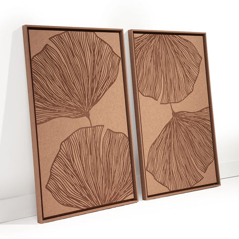 FeltArt 'Verdure' in the color terra bloom, 70x110.
