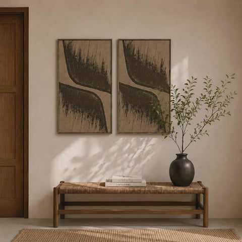Video of FeltArt 'Botany' in the color olive mist, 70x110.